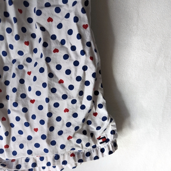 Tommy Hilfiger White Navy Blue Polka Dots Red Hearts Boxers Size Small - Picture 4 of 5